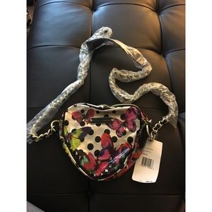 Betsey Johnson heart purse NWT